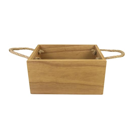 Small Brown Wood Crate Container by Ashland&#xAE;